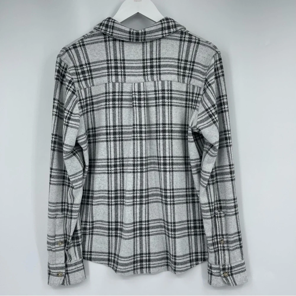 Faherty Legend Sweater Shirt Snowonder Plaid Womans Size L - Picture 3 of 7